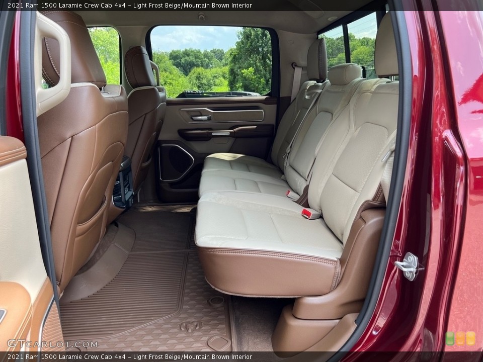 Light Frost Beige/Mountain Brown Interior Rear Seat for the 2021 Ram 1500 Laramie Crew Cab 4x4 #146159484