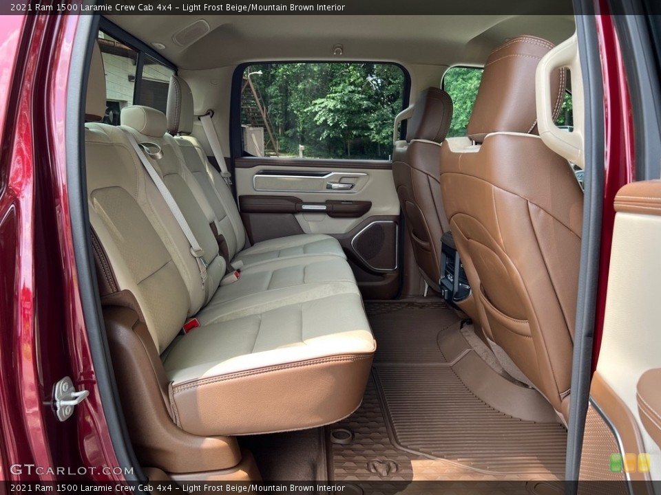 Light Frost Beige/Mountain Brown Interior Rear Seat for the 2021 Ram 1500 Laramie Crew Cab 4x4 #146159532