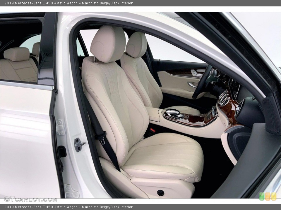 Macchiato Beige/Black Interior Front Seat for the 2019 Mercedes-Benz E 450 4Matic Wagon #146160696