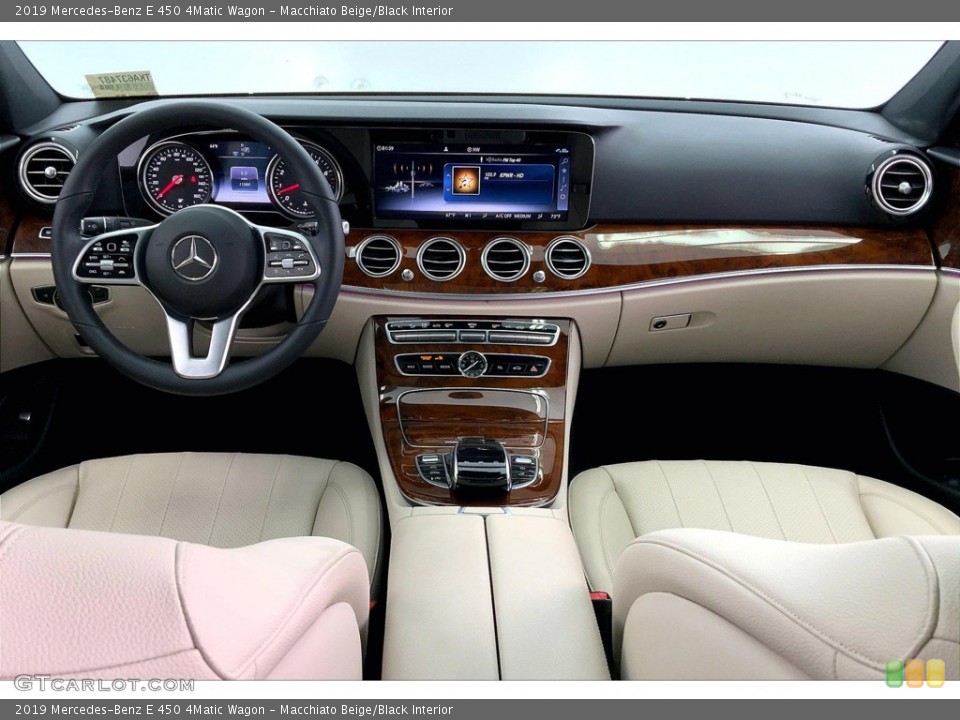 Macchiato Beige/Black Interior Photo for the 2019 Mercedes-Benz E 450 4Matic Wagon #146160906