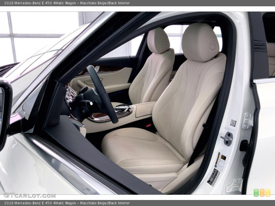 Macchiato Beige/Black Interior Front Seat for the 2019 Mercedes-Benz E 450 4Matic Wagon #146160987