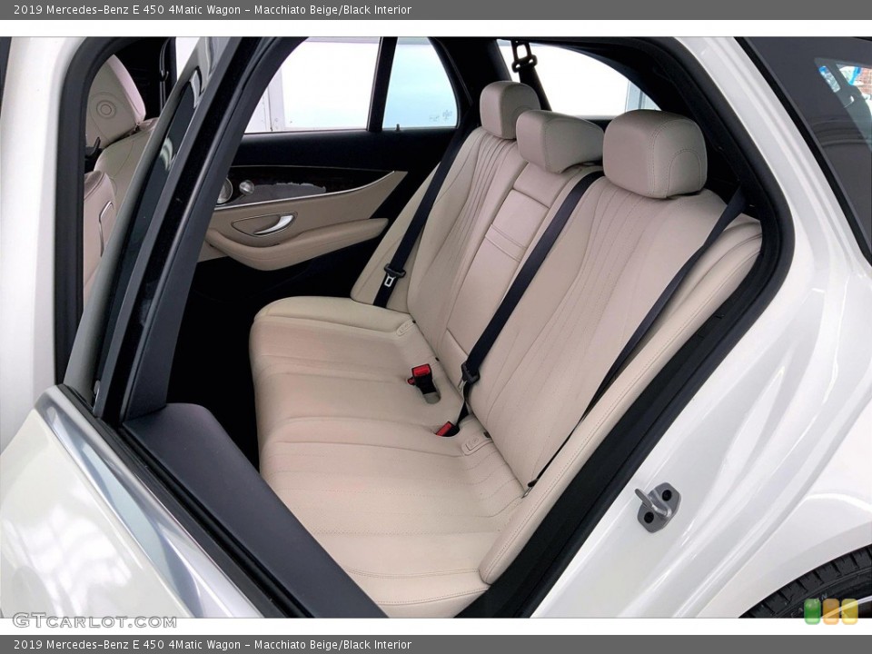Macchiato Beige/Black Interior Rear Seat for the 2019 Mercedes-Benz E 450 4Matic Wagon #146161029