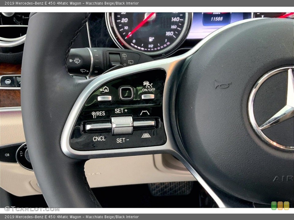 Macchiato Beige/Black Interior Steering Wheel for the 2019 Mercedes-Benz E 450 4Matic Wagon #146161047