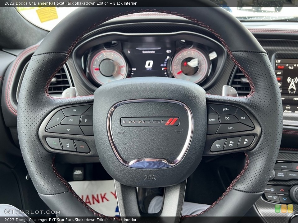 Black Interior Steering Wheel for the 2023 Dodge Challenger R/T Scat Pack Shakedown Edition #146161050