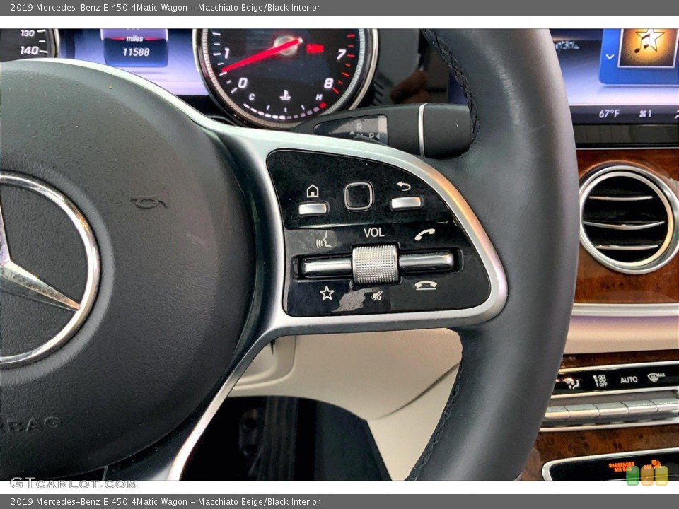 Macchiato Beige/Black Interior Steering Wheel for the 2019 Mercedes-Benz E 450 4Matic Wagon #146161097