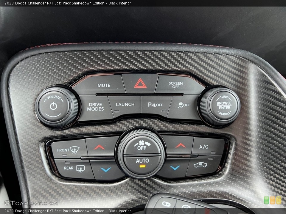 Black Interior Controls for the 2023 Dodge Challenger R/T Scat Pack Shakedown Edition #146161210