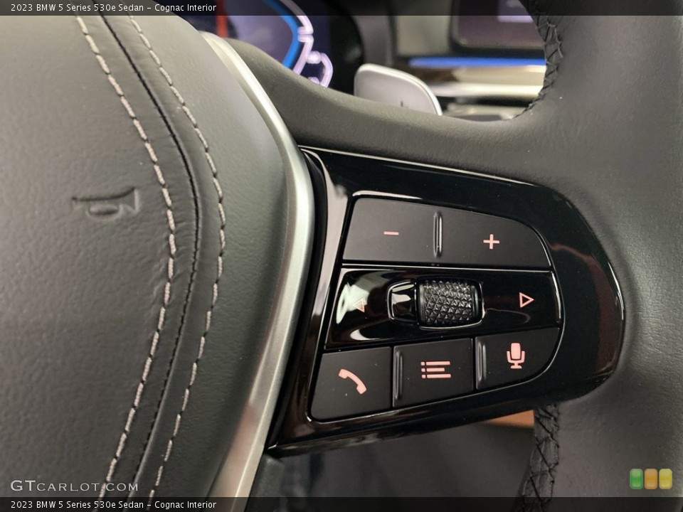 Cognac Interior Steering Wheel for the 2023 BMW 5 Series 530e Sedan #146161774