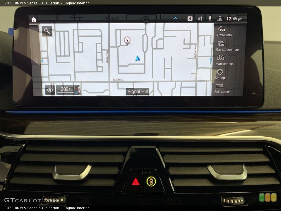Cognac Interior Navigation for the 2023 BMW 5 Series 530e Sedan #146161848