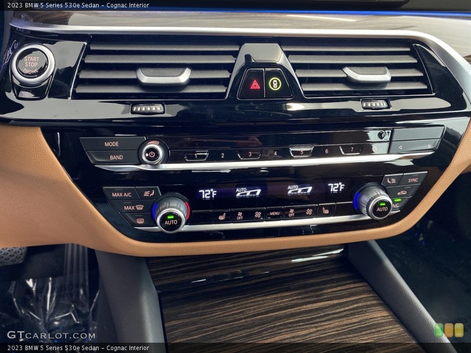 Cognac Interior Controls for the 2023 BMW 5 Series 530e Sedan #146161899