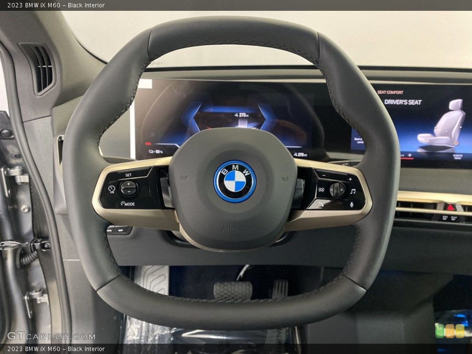 Black Interior Steering Wheel for the 2023 BMW iX M60 #146162379