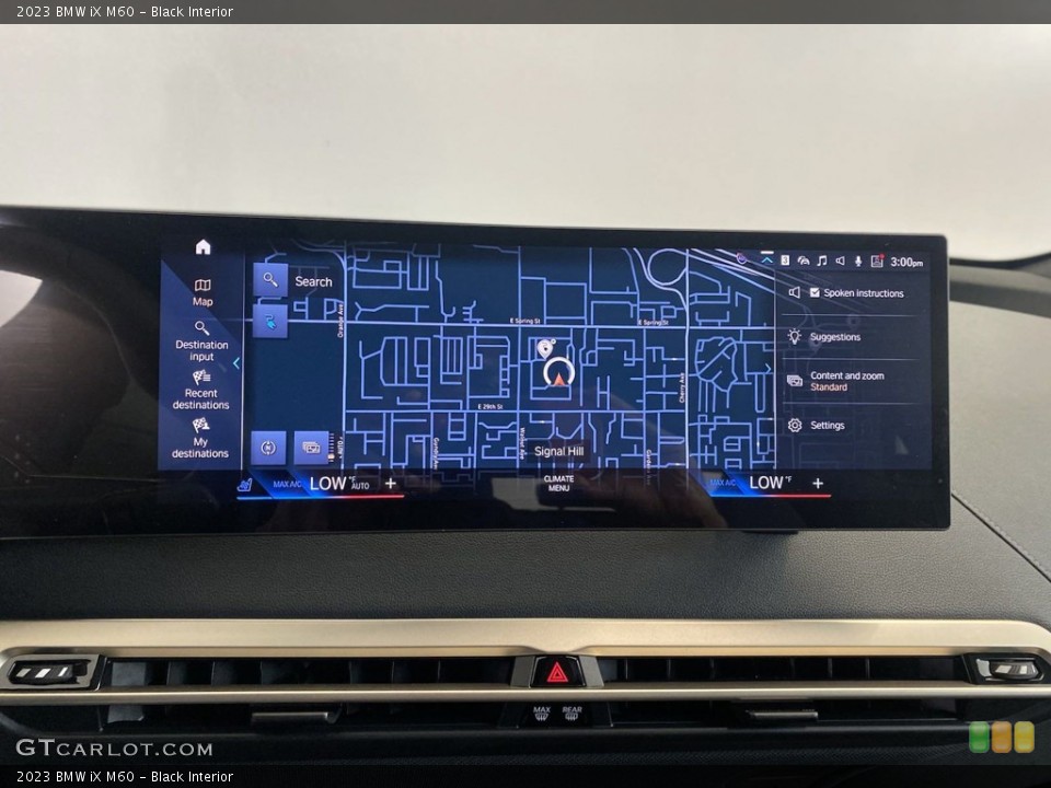 Black Interior Navigation for the 2023 BMW iX M60 #146162514