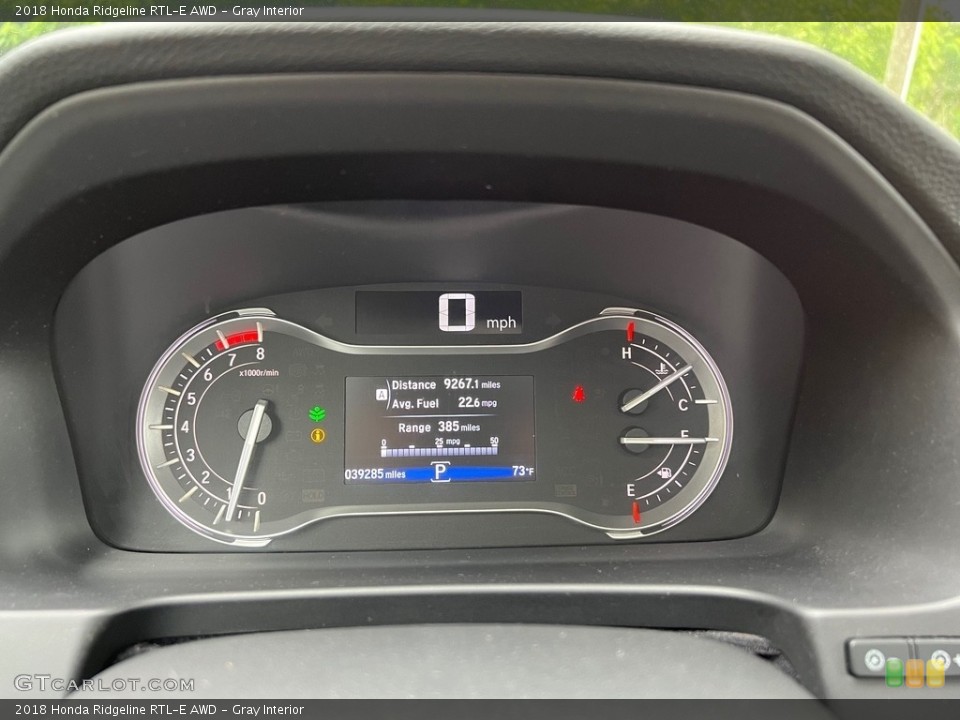 Gray Interior Gauges for the 2018 Honda Ridgeline RTL-E AWD #146162532