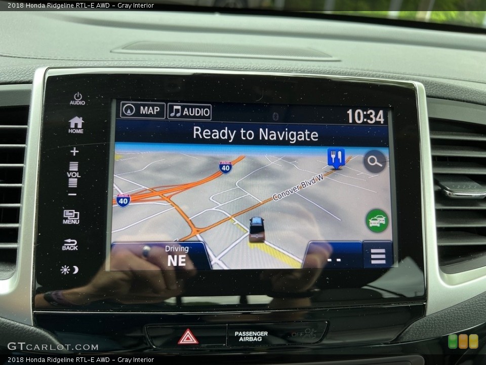 Gray Interior Navigation for the 2018 Honda Ridgeline RTL-E AWD #146162579