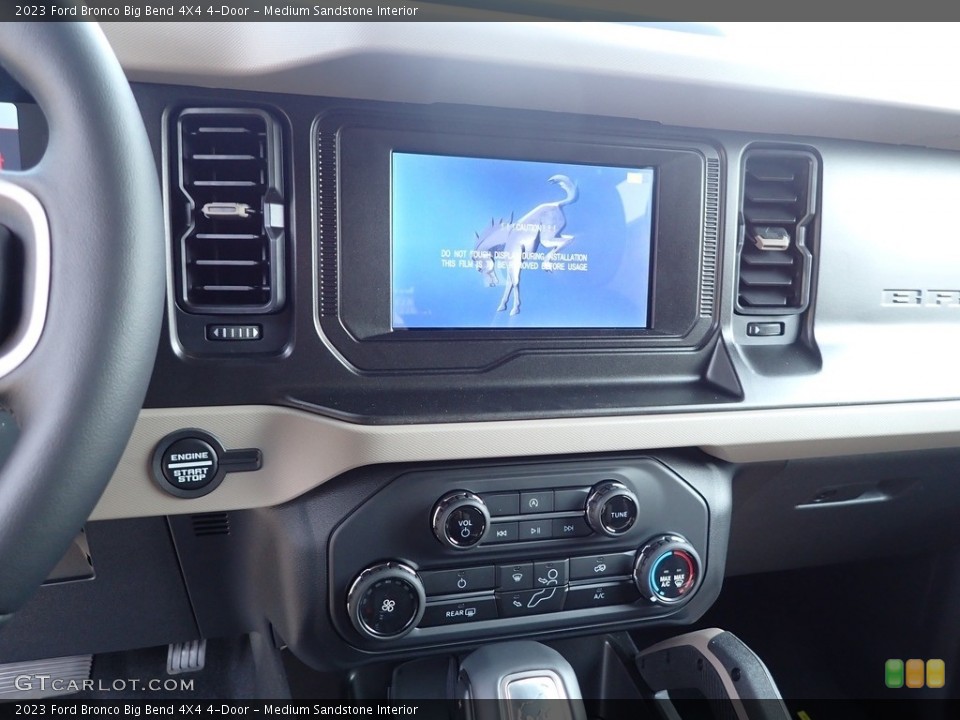 Medium Sandstone Interior Controls for the 2023 Ford Bronco Big Bend 4X4 4-Door #146162634