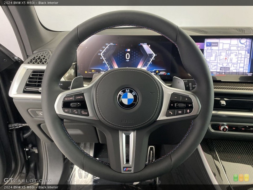 Black Interior Steering Wheel for the 2024 BMW X5 M60i #146163288