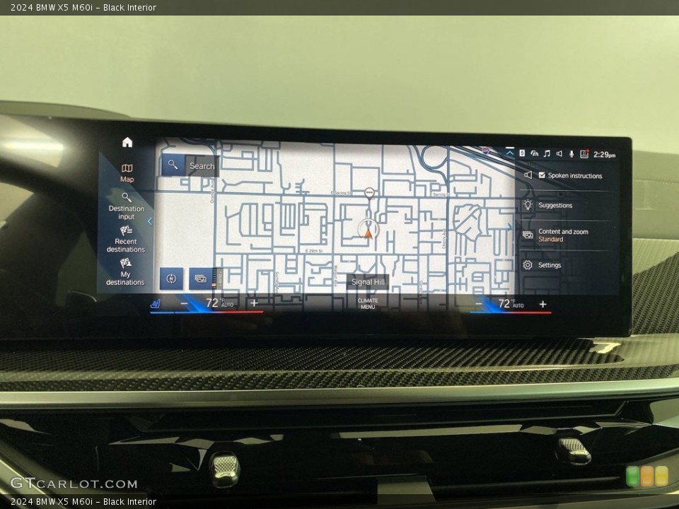 Black Interior Navigation for the 2024 BMW X5 M60i #146163405