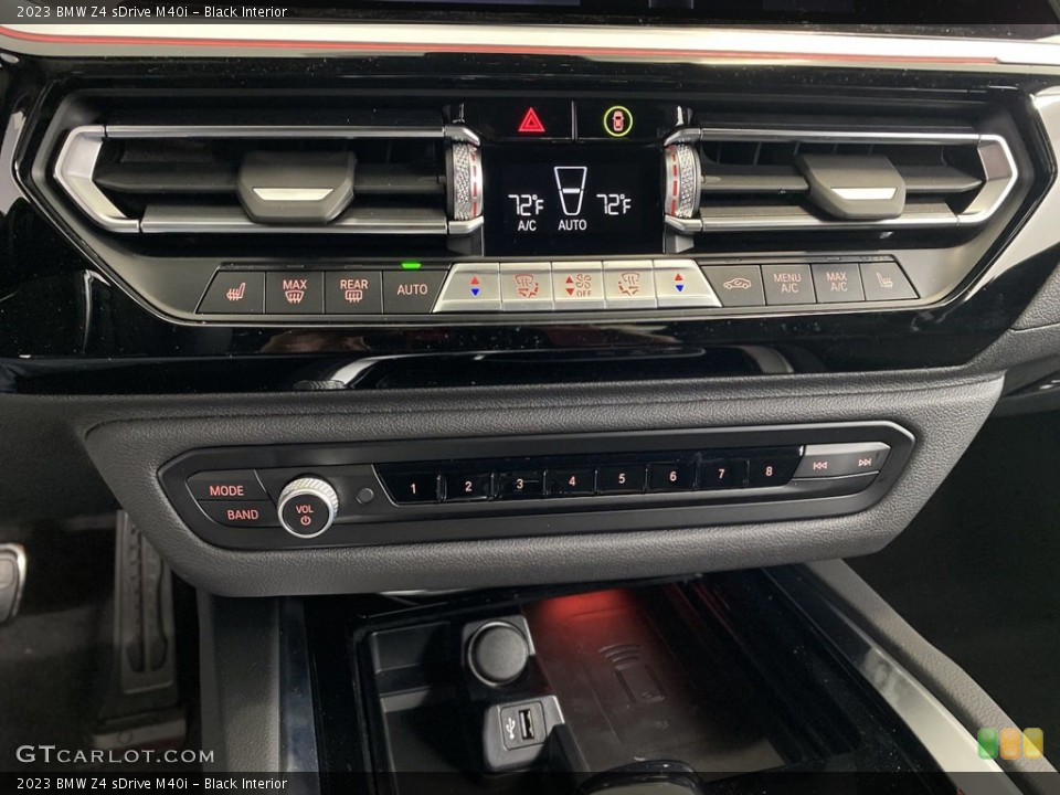 Black Interior Controls for the 2023 BMW Z4 sDrive M40i #146164271