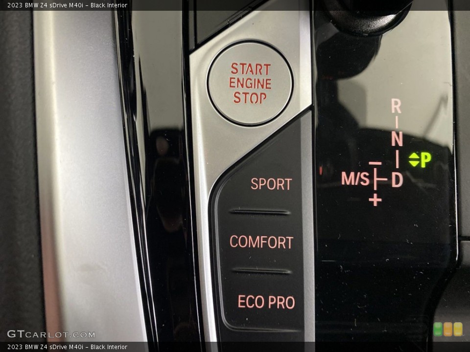 Black Interior Controls for the 2023 BMW Z4 sDrive M40i #146164323