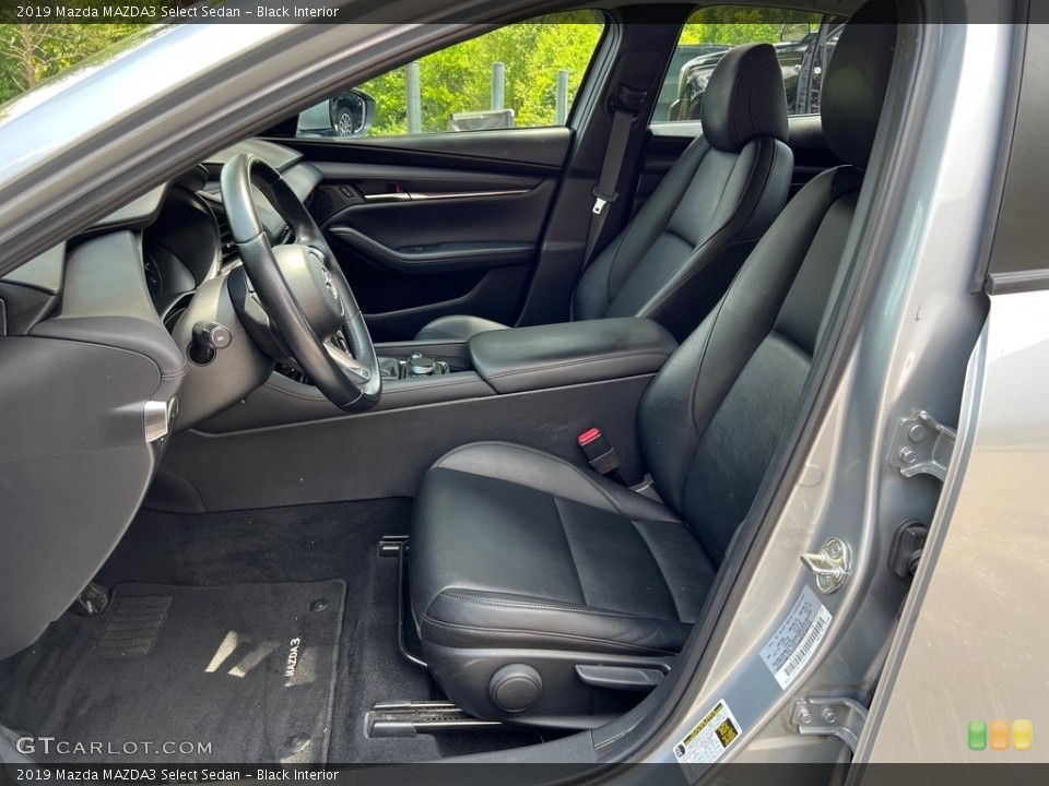 Black Interior Front Seat for the 2019 Mazda MAZDA3 Select Sedan #146164632
