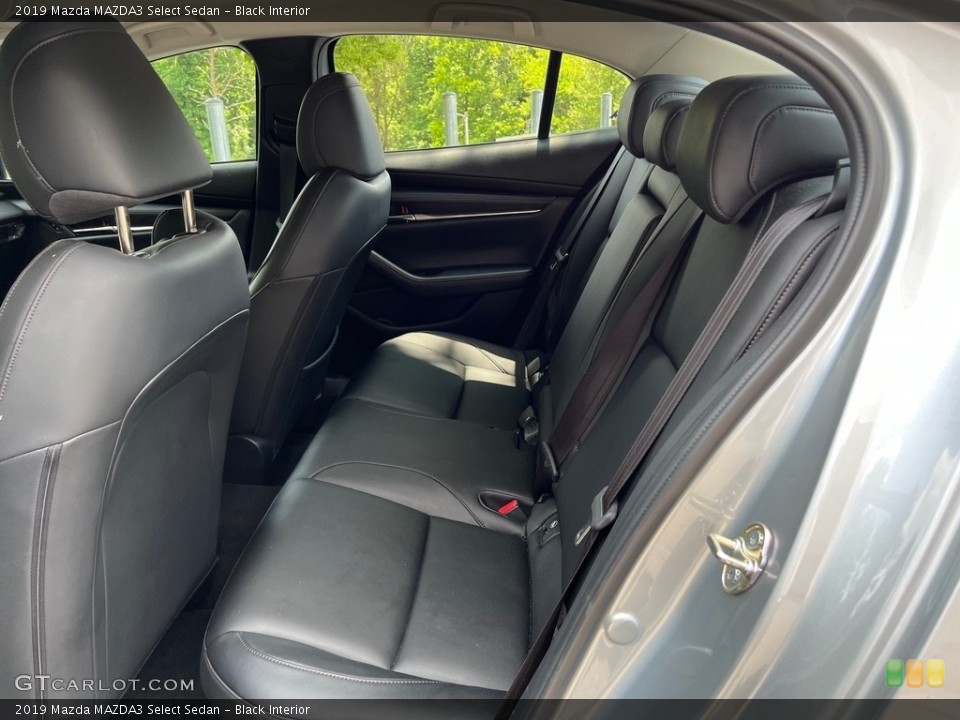 Black Interior Rear Seat for the 2019 Mazda MAZDA3 Select Sedan #146164678