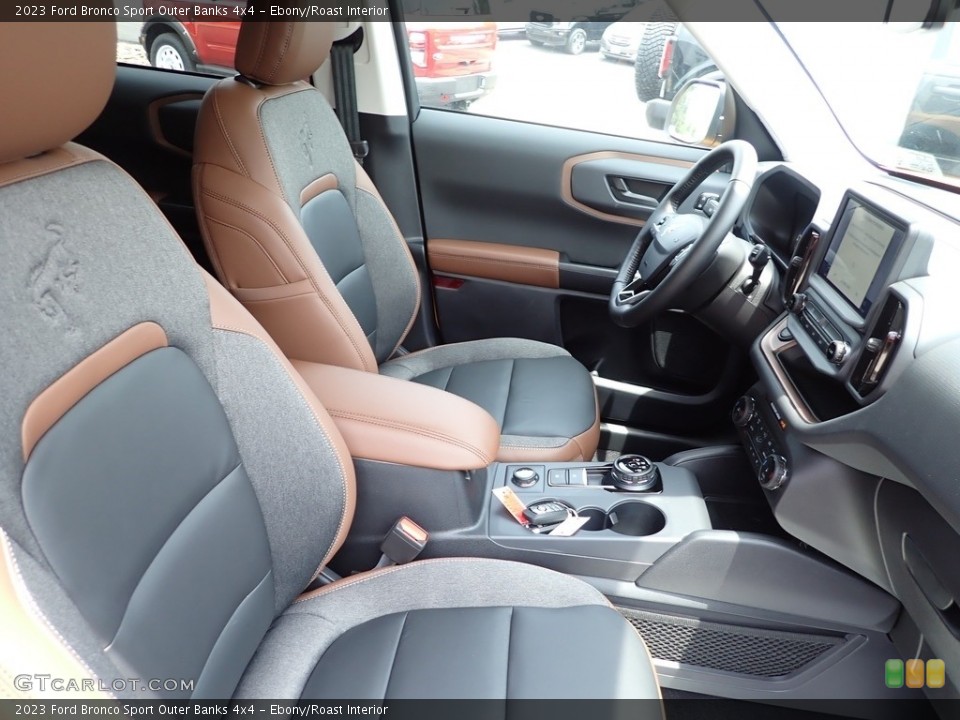 Ebony/Roast Interior Front Seat for the 2023 Ford Bronco Sport Outer Banks 4x4 #146164746
