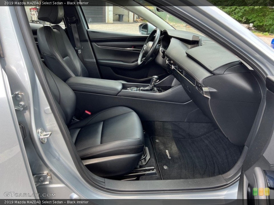 Black Interior Front Seat for the 2019 Mazda MAZDA3 Select Sedan #146164764