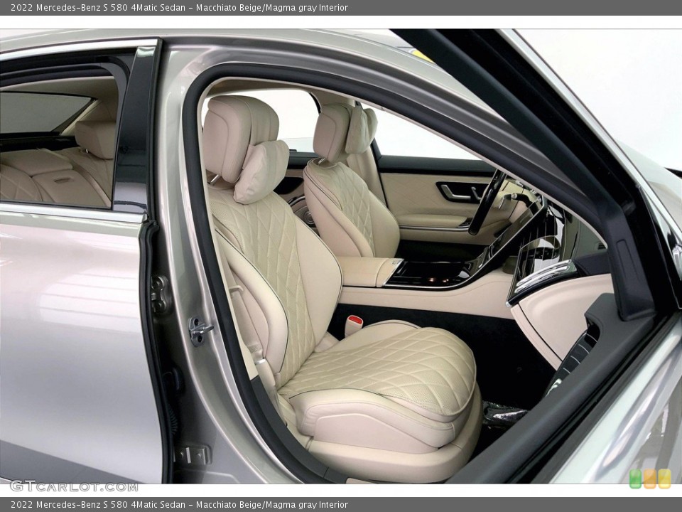 Macchiato Beige/Magma gray Interior Front Seat for the 2022 Mercedes-Benz S 580 4Matic Sedan #146164869