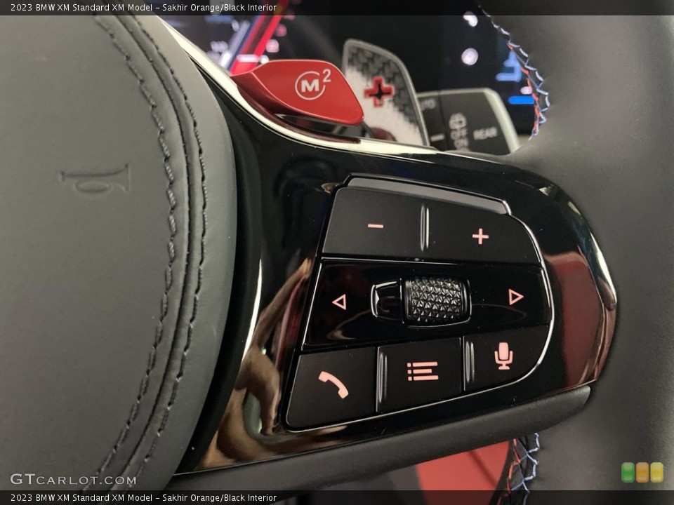 Sakhir Orange/Black Interior Steering Wheel for the 2023 BMW XM  #146164914