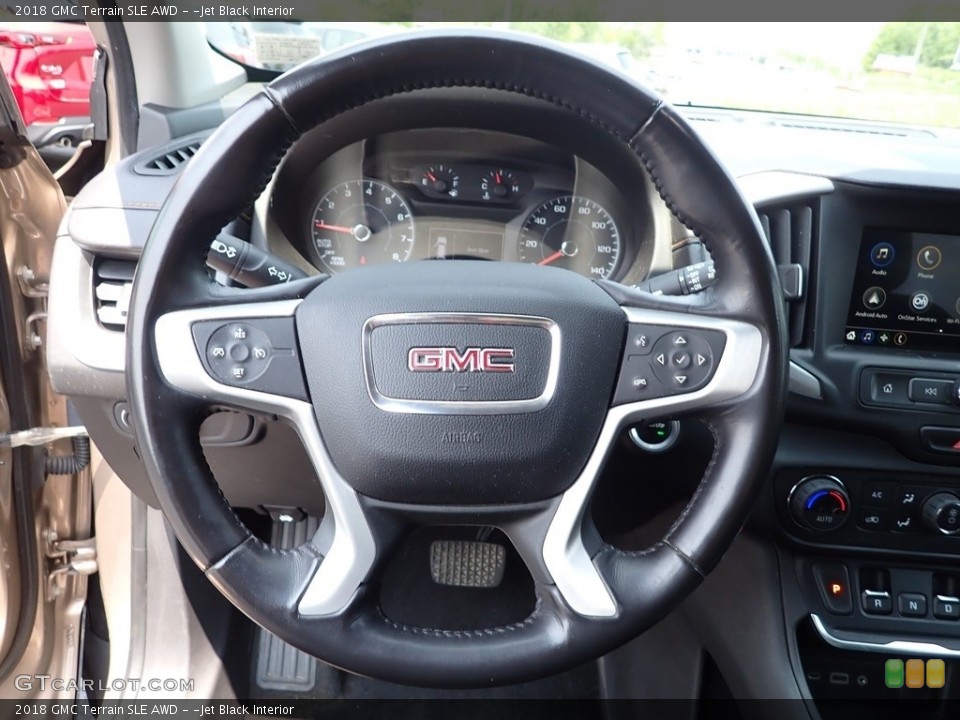 ­Jet Black Interior Steering Wheel for the 2018 GMC Terrain SLE AWD #146165019
