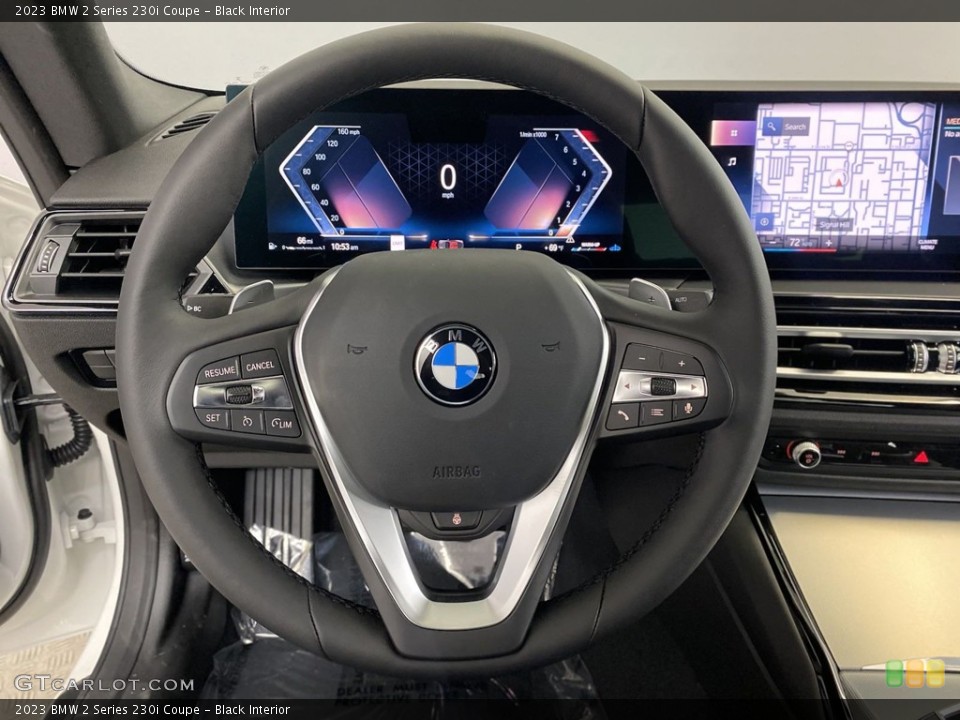 Black Interior Steering Wheel for the 2023 BMW 2 Series 230i Coupe #146165473