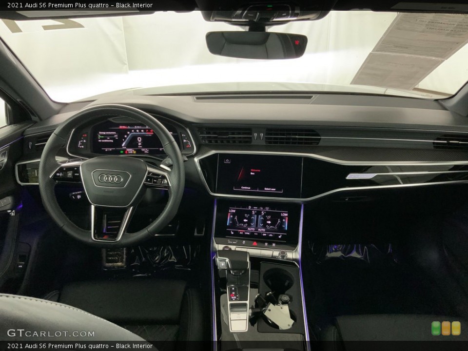 Black Interior Dashboard for the 2021 Audi S6 Premium Plus quattro #146166144