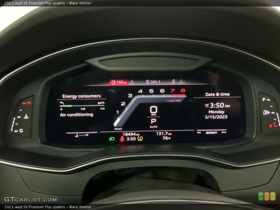 Black Interior Gauges for the 2021 Audi S6 Premium Plus quattro #146166273