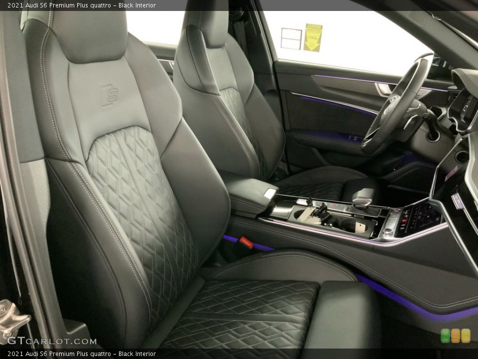 Black Interior Front Seat for the 2021 Audi S6 Premium Plus quattro #146166366