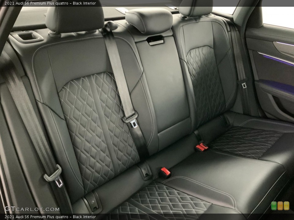 Black Interior Rear Seat for the 2021 Audi S6 Premium Plus quattro #146166384
