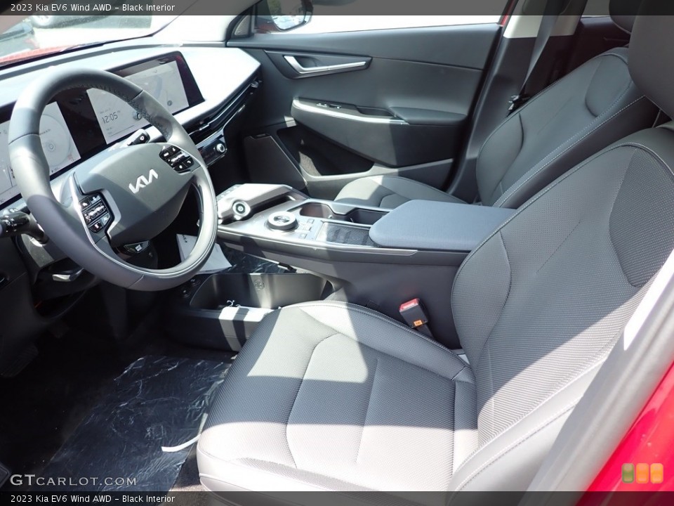 Black Interior Front Seat for the 2023 Kia EV6 Wind AWD #146166396