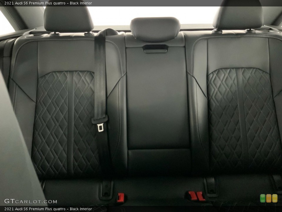 Black Interior Rear Seat for the 2021 Audi S6 Premium Plus quattro #146166414