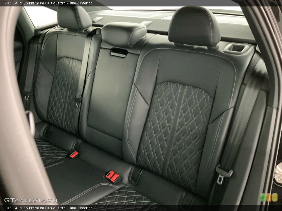 Black Interior Rear Seat for the 2021 Audi S6 Premium Plus quattro #146166434