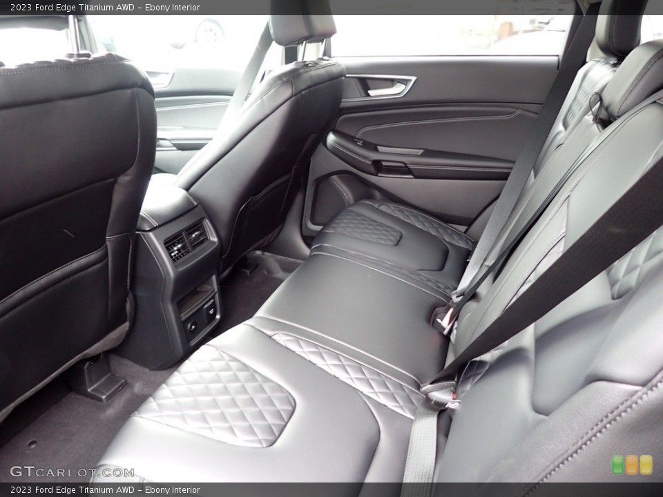 Ebony Interior Rear Seat for the 2023 Ford Edge Titanium AWD #146166669
