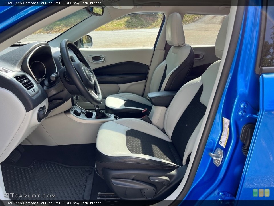 Ski Gray/Black Interior Front Seat for the 2020 Jeep Compass Latitude 4x4 #146166912