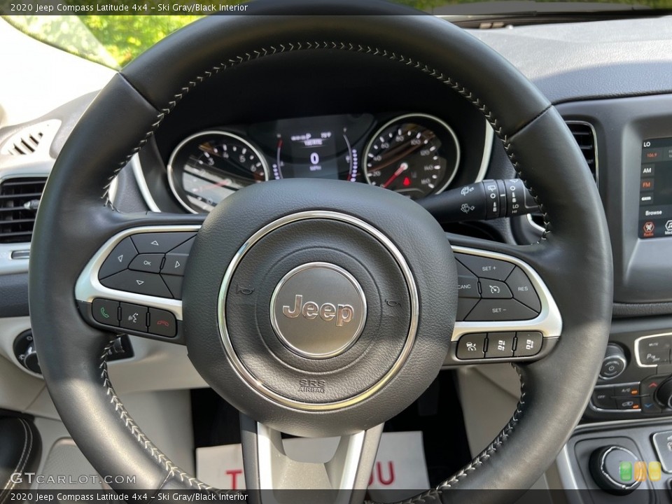Ski Gray/Black Interior Steering Wheel for the 2020 Jeep Compass Latitude 4x4 #146167106