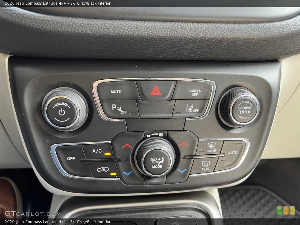 Ski Gray/Black Interior Controls for the 2020 Jeep Compass Latitude 4x4 #146167299