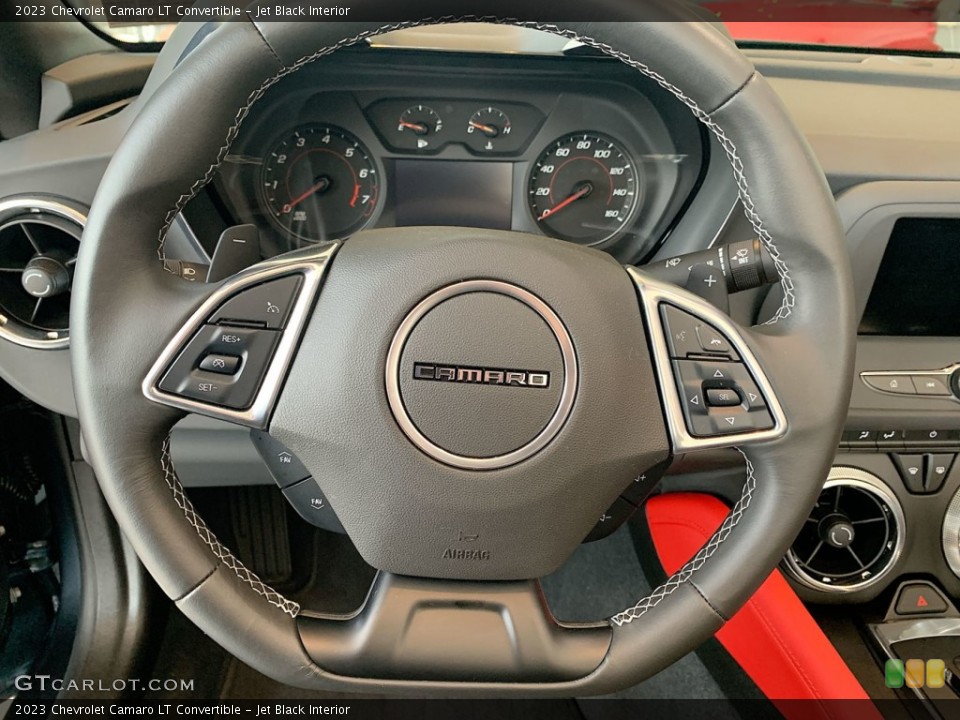 Jet Black Interior Steering Wheel for the 2023 Chevrolet Camaro LT Convertible #146167440