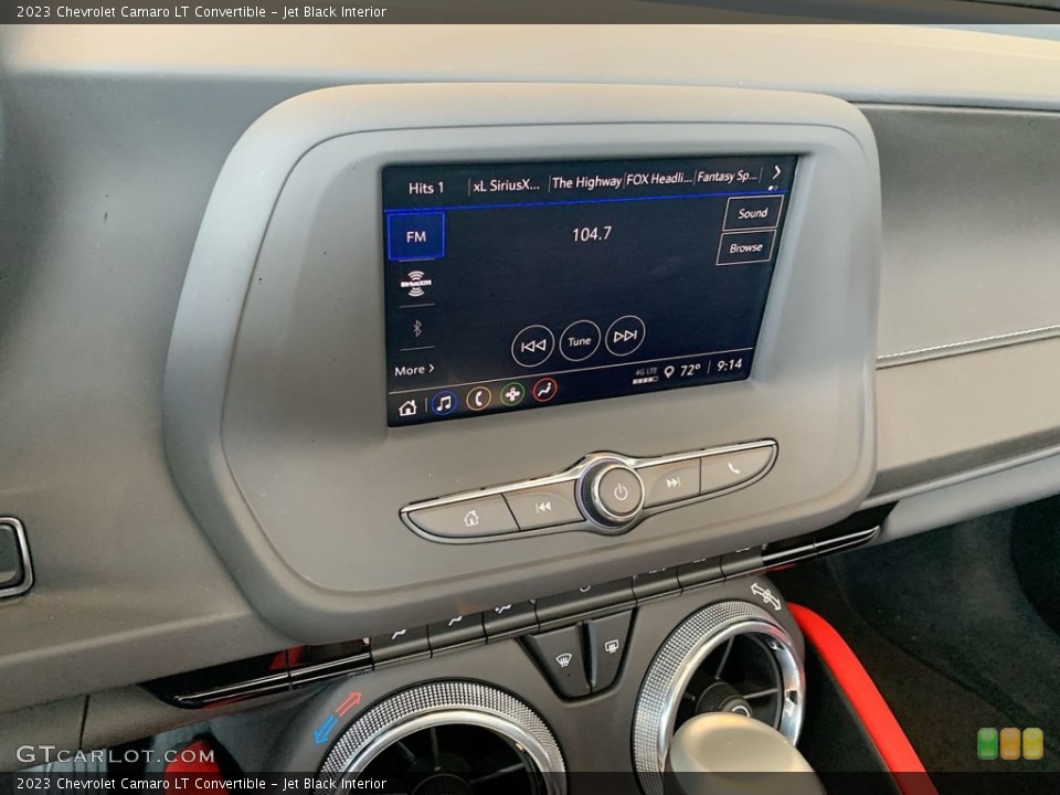 Jet Black Interior Controls for the 2023 Chevrolet Camaro LT Convertible #146167479