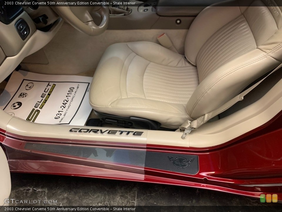 Shale Interior Front Seat for the 2003 Chevrolet Corvette 50th Anniversary Edition Convertible #146167632