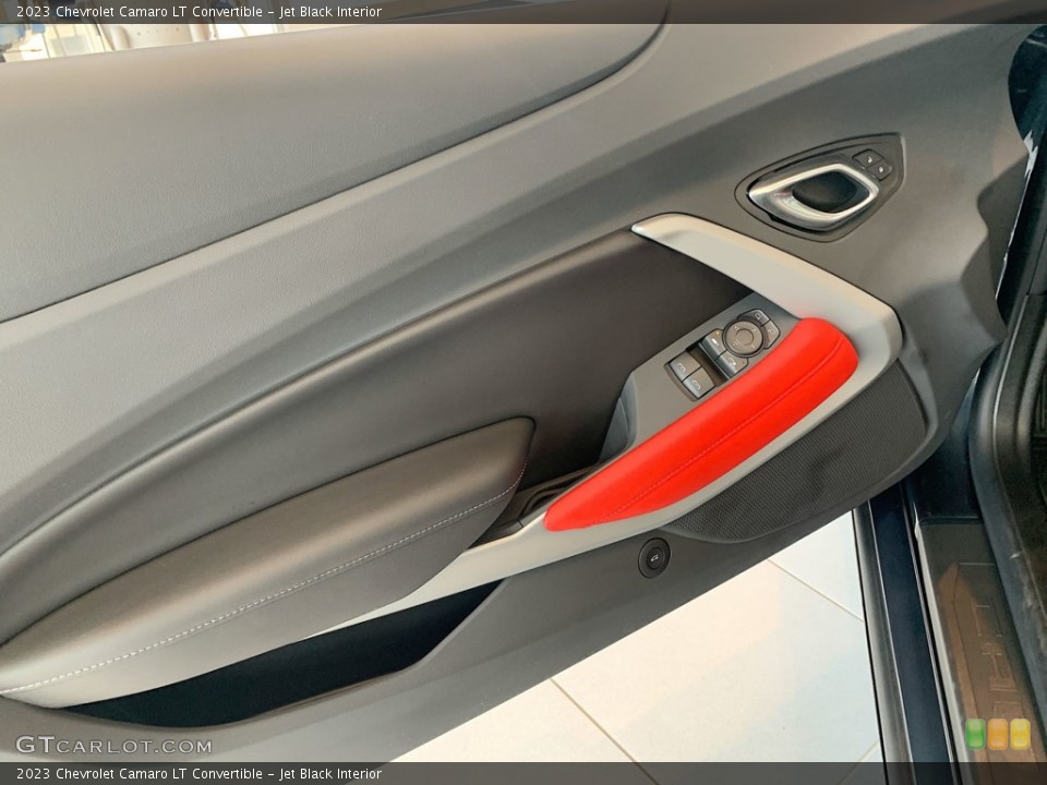 Jet Black Interior Door Panel for the 2023 Chevrolet Camaro LT Convertible #146167666