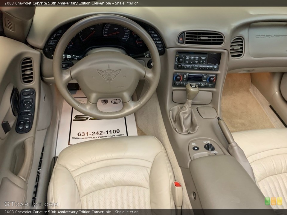 Shale Interior Dashboard for the 2003 Chevrolet Corvette 50th Anniversary Edition Convertible #146167678