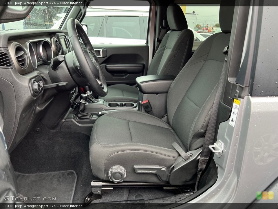Black Interior Photo for the 2018 Jeep Wrangler Sport 4x4 #146167707