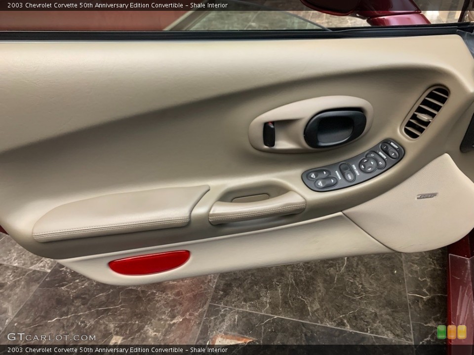 Shale Interior Door Panel for the 2003 Chevrolet Corvette 50th Anniversary Edition Convertible #146167743