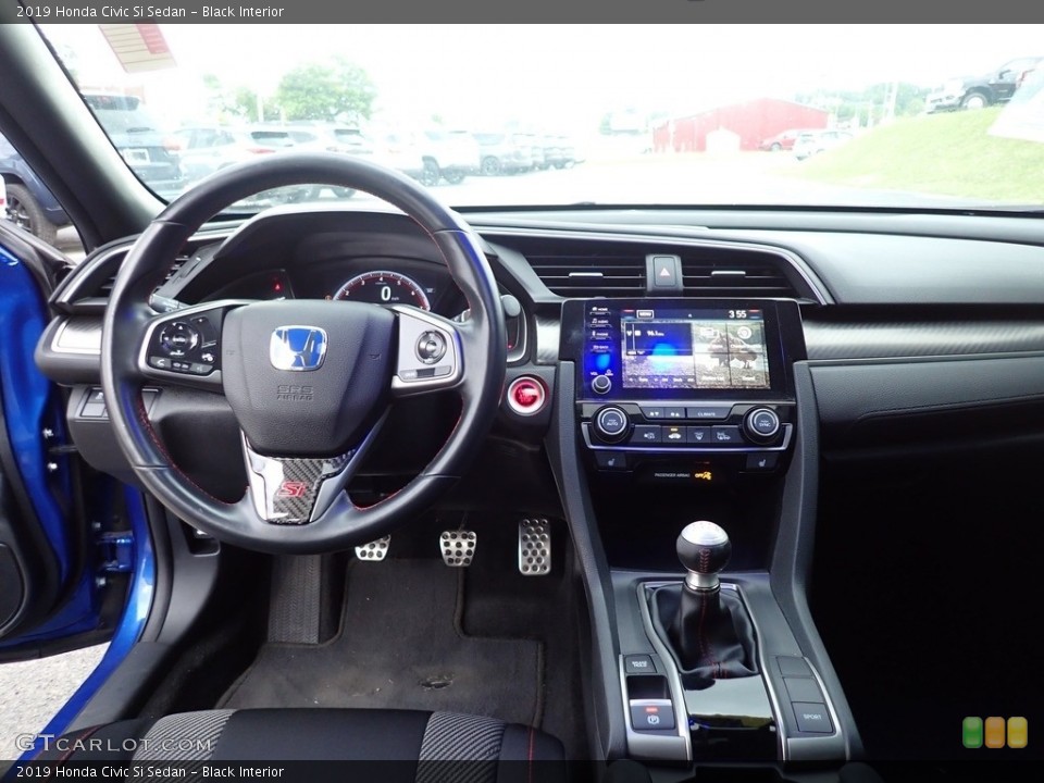 Black Interior Dashboard for the 2019 Honda Civic Si Sedan #146169237