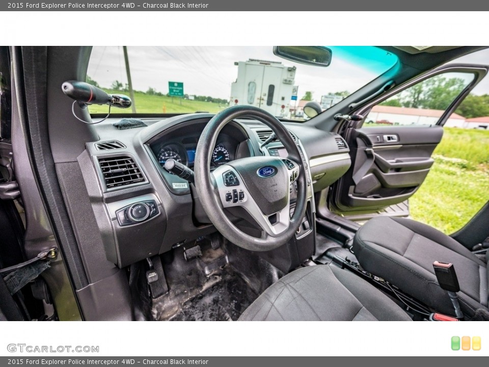 Charcoal Black Interior Prime Interior for the 2015 Ford Explorer Police Interceptor 4WD #146169668